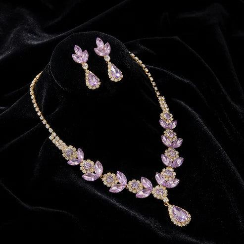 Amethyst Bloom Jewelry Set