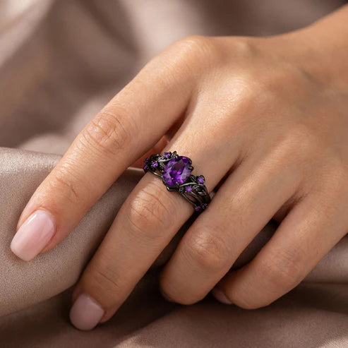 Enchanted Vine Crystal Ring