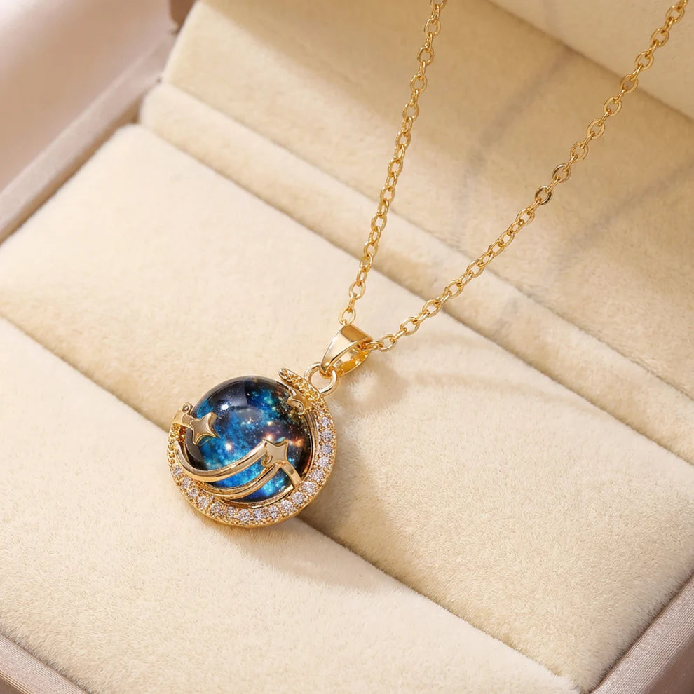 Cosmic Love Crystal Necklace