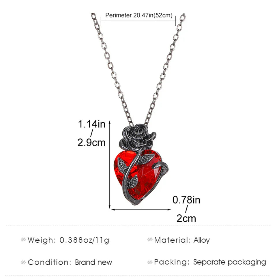🖤❤️ Midnight Scarlet Necklace