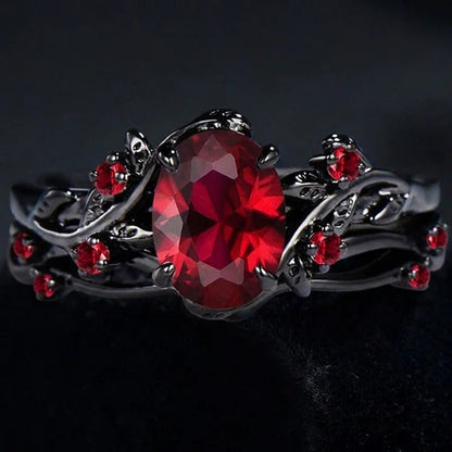 Enchanted Vine Crystal Ring