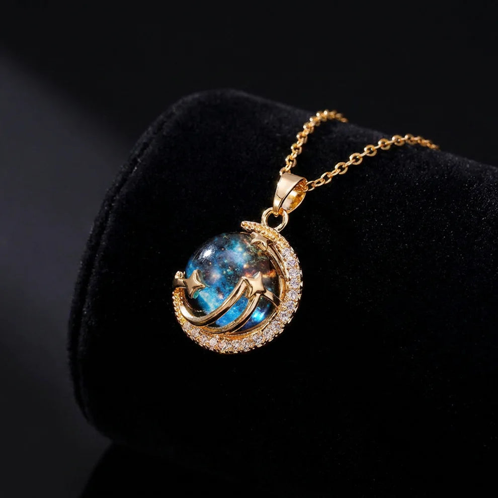 Cosmic Love Crystal Necklace