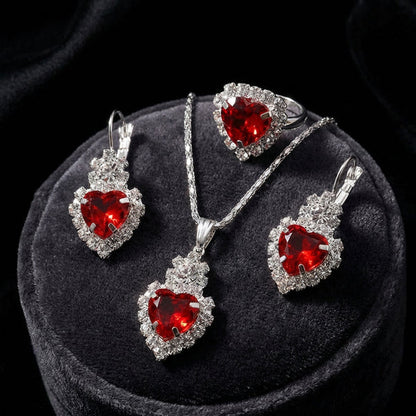 Elegant Necklace, Earrings & Ring Set for Women