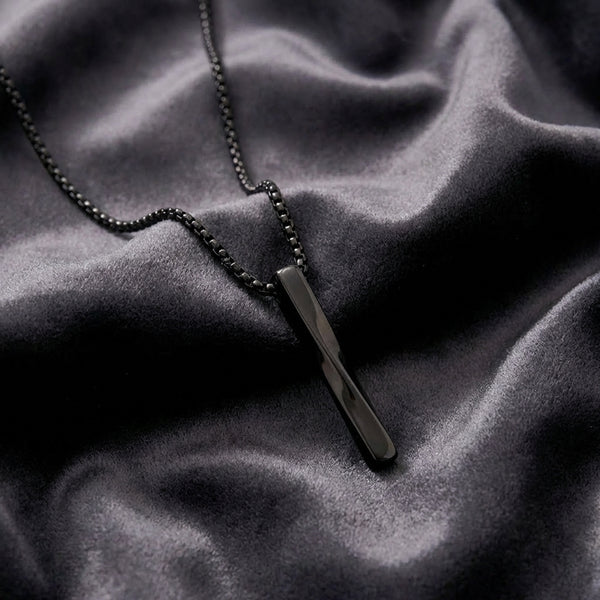 Urban Edge Bar Pendant Necklace