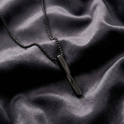 Urban Edge Bar Pendant Necklace