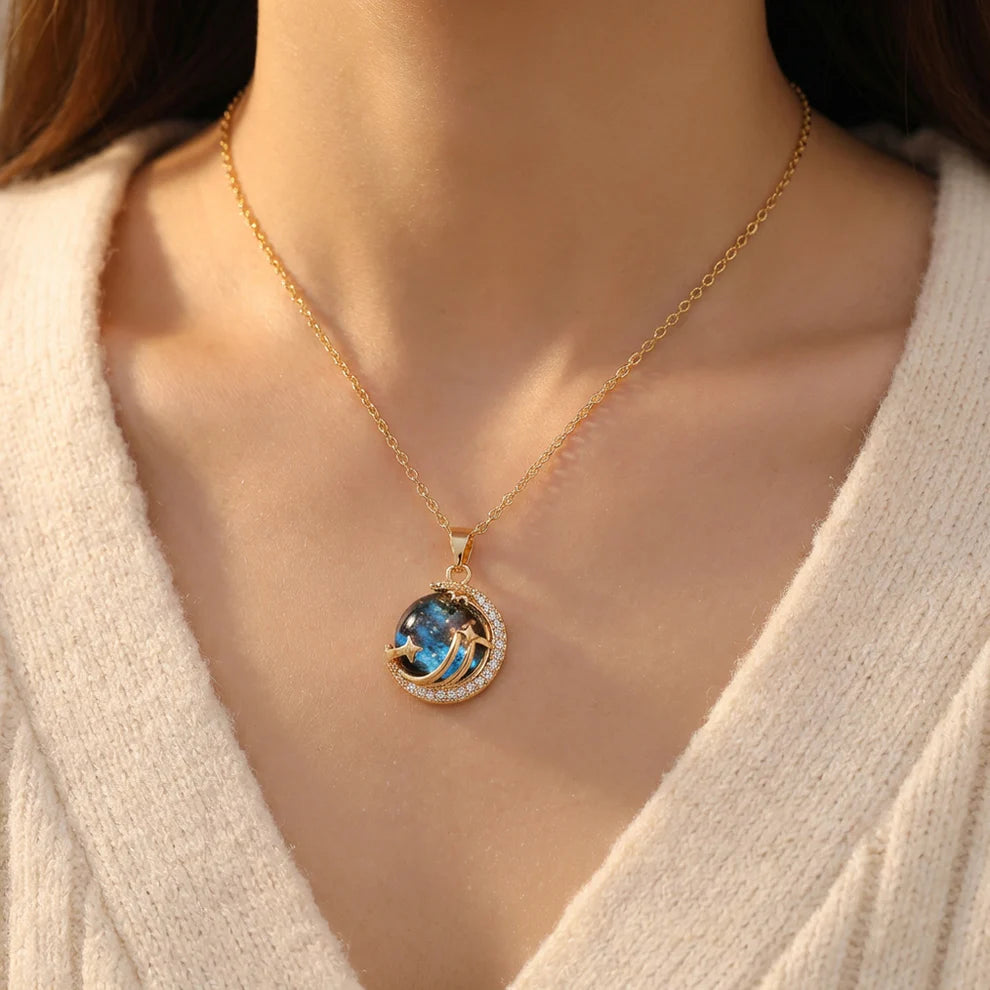 Cosmic Love Crystal Necklace