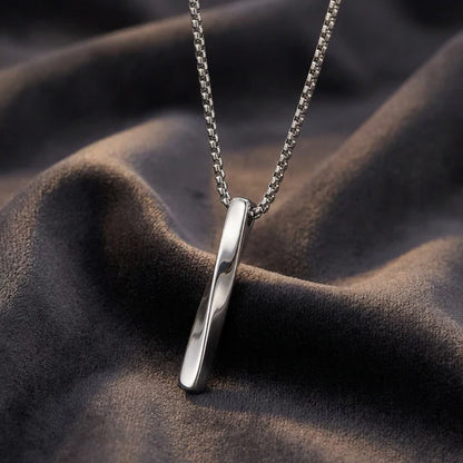 Urban Edge Bar Pendant Necklace