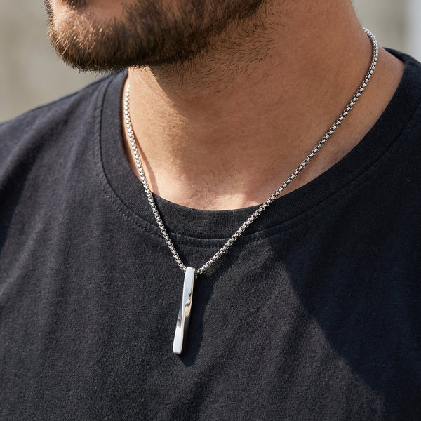 Urban Edge Bar Pendant Necklace