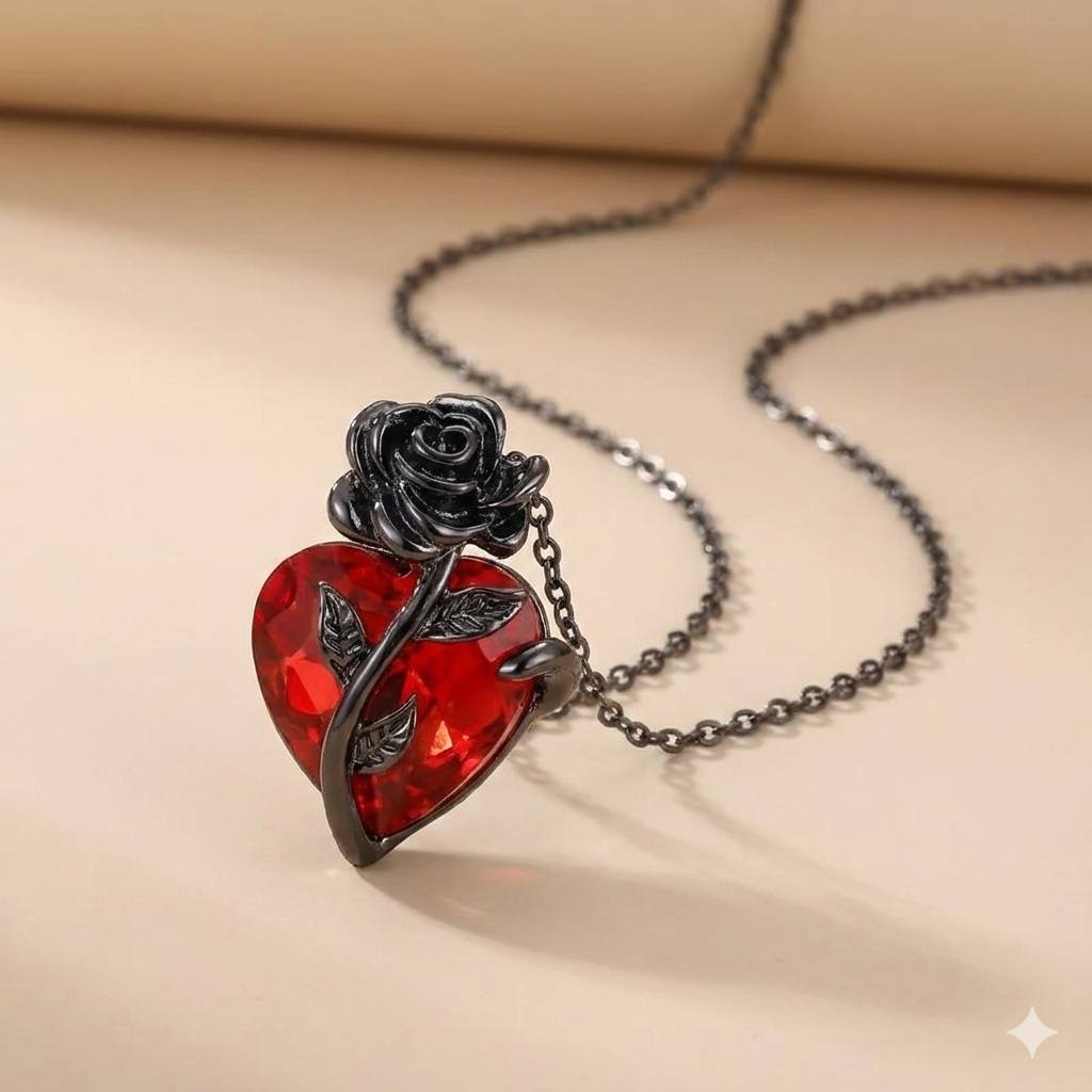 🖤❤️ Midnight Scarlet Necklace