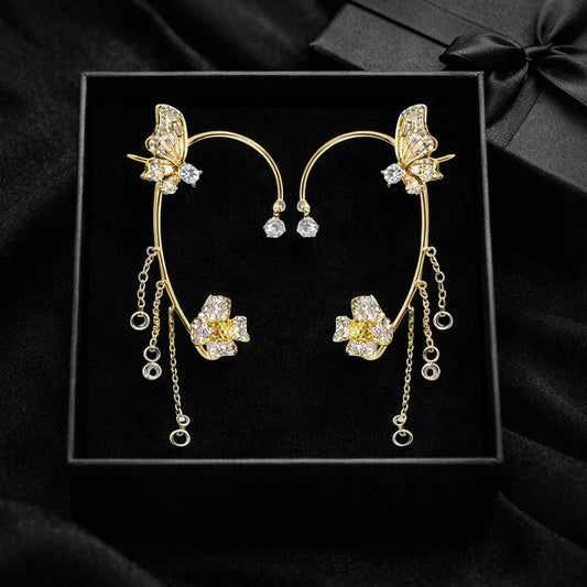 Butterfly Whisper Tassel Earrings