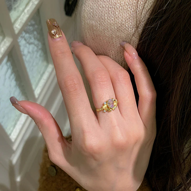 ✨ Golden Bloom Ring