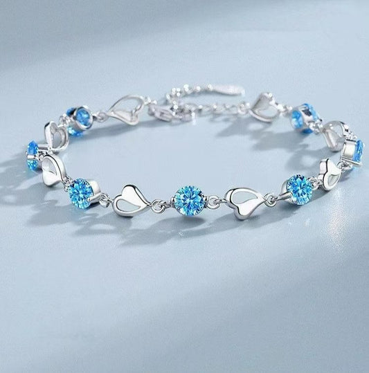 Blue Heart Radiance Bracelet