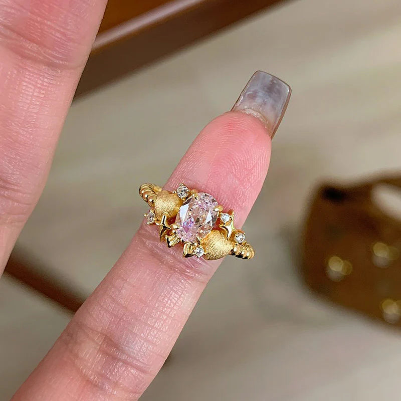✨ Golden Bloom Ring