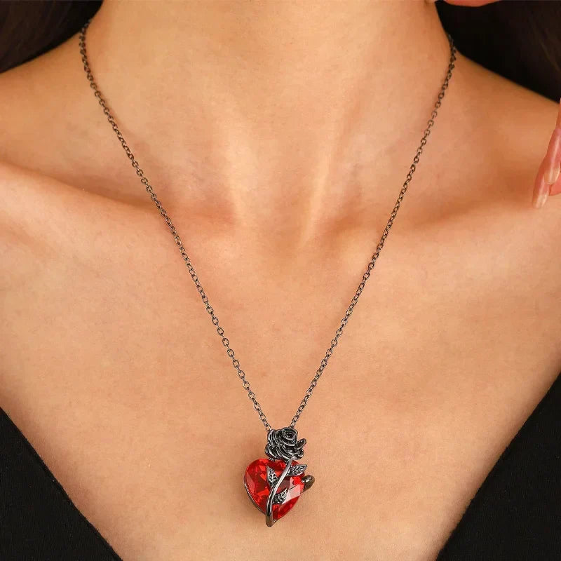 🖤❤️ Midnight Scarlet Necklace