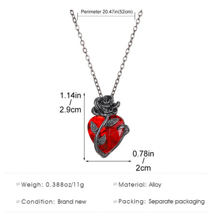 🖤❤️ Midnight Scarlet Necklace