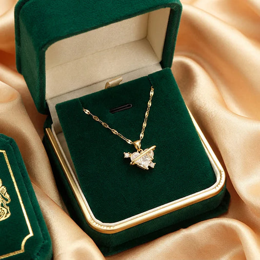 Celestial Heart Pendant Necklace