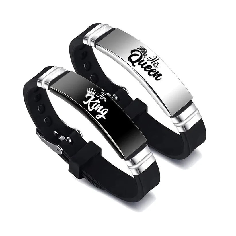 King & Queen Duo Wristbands
