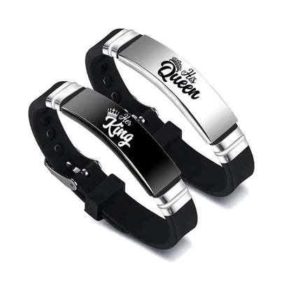 King & Queen Duo Wristbands