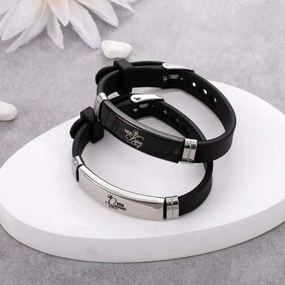 King & Queen Duo Wristbands